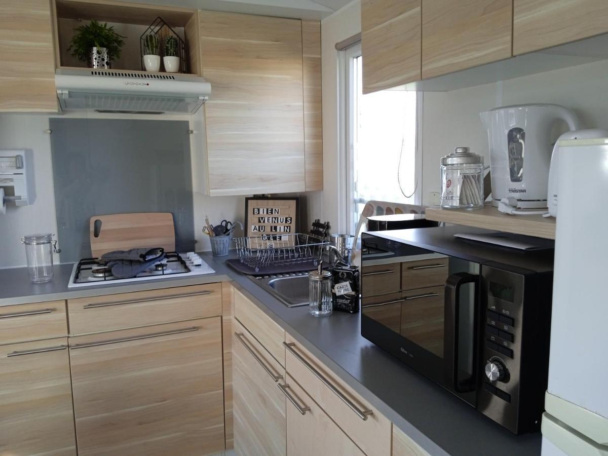 Mobil Home-Les Lins Bleus Biville-sur-Mer المظهر الخارجي الصورة